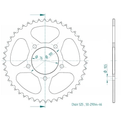 Kettenrad C50-Stahl