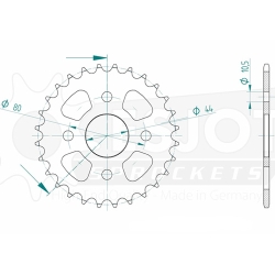 Kettenrad C50-Stahl