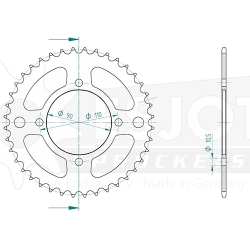 Kettenrad C50-Stahl