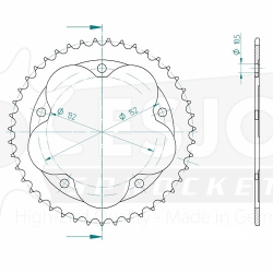 Kettenrad C50-Stahl