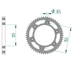 Kettenrad Stealth ZF Dual ZFD-1258 (Gold)
