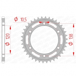 Kettenrad Stealth ZF Dual ZFD-1224 (Gold)