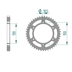 Kettenrad Stealth ZF Dual ZFD-300 (Gold)