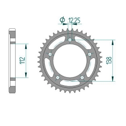 Kettenrad Stealth ZF Dual ZFD-302 (Gold)
