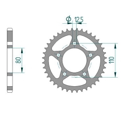 Kettenrad Stealth ZF Dual ZFD-1332 (Gold)