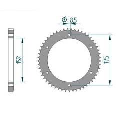 Kettenrad Stealth ZF Dual ZFD-839 (Gold)