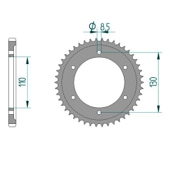 Kettenrad Stealth ZF Dual ZFD-1494 (Gold)