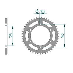 Kettenrad Stealth ZF Dual ZFD-855 (Gold)