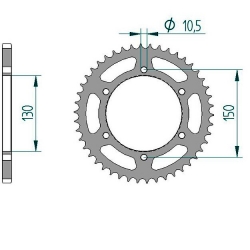 Kettenrad Stealth ZF Dual ZFD-305 (Gold)