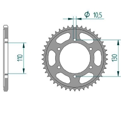 AFAM Kettensatz Stahl Yamaha MT-10 1000 A  ABS MTN1000 (RN781) Bj.2023