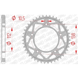 Kettenrad Stealth ZF Dual ZFD-1877 (gold)
