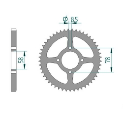 Kettenrad Stealth ZF Dual ZFD-810 (Gold)