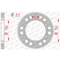 Kettenrad Stealth ZF Dual ZFD-15084 (Rot)