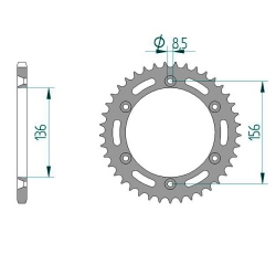 Kettenrad Stealth ZF Dual ZFD-822 (Blau)