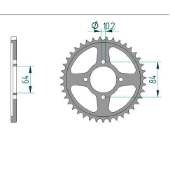 Kettenrad Stealth ZF Dual ZFD-1826 (Gold)