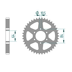 Kettenrad C50-Stahl
