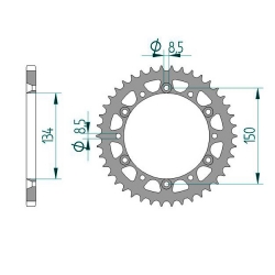Kettenrad Stealth ZF Dual ZFD-460 (Grün)