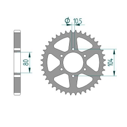 Kettenrad C50-Stahl