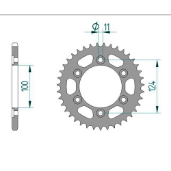 Kettenrad Stealth ZF Dual ZFD-735 (Gold)