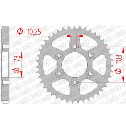 Kettenrad Stealth ZF Dual ZFD-766 (Gold)