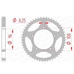 Kettenrad Stealth ZF Dual ZFD-15051 (Gold)