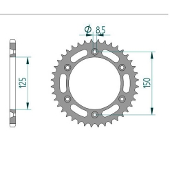Kettenrad Stealth ZF Dual ZFD-897 (Orange)