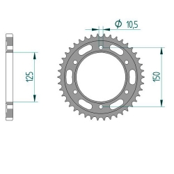 Kettenrad Stealth ZF Dual ZFD-899 (Orange)