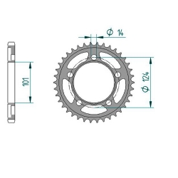 Kettenrad Stealth ZF Dual ZFD-898 (Gold)