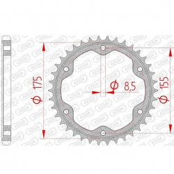 Kettenrad Stealth ZF Dual ZFD-893 (Orange)