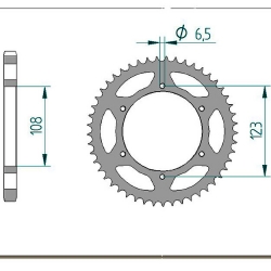 Kettenrad Stealth ZF Dual ZFD-15088 (Rot)