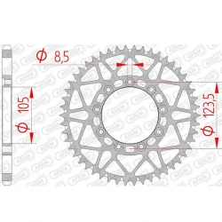 Kettenrad Stealth ZF Dual ZFD-2068 (blau)