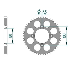 Kettenrad Aluminium