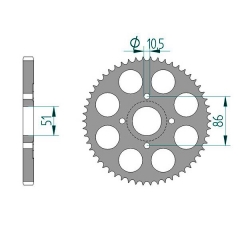 Kettenrad Aluminium
