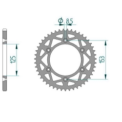 Kettenrad Aluminium
