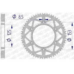 Kettenrad Aluminium