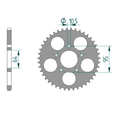 Kettenrad Aluminium