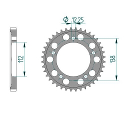 Kettenrad Aluminium