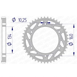 Kettenrad Aluminium