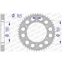 Kettenrad Aluminium