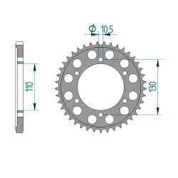 AFAM Kettensatz Alu Yamaha XTZ 700 Tenere Explore Edition ABS XTZ690 Bj.2024
