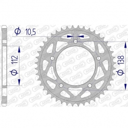 Kettenrad Aluminium