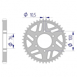 Kettenrad Aluminium