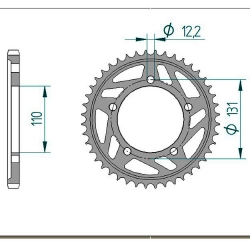 Kettenrad Aluminium