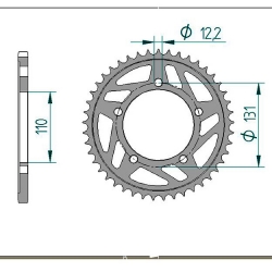Kettenrad Aluminium
