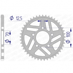 Kettenrad Aluminium