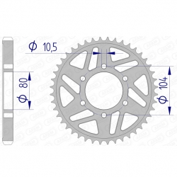 Kettenrad Aluminium