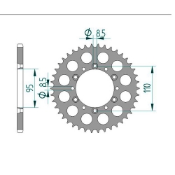 Kettenrad Aluminium