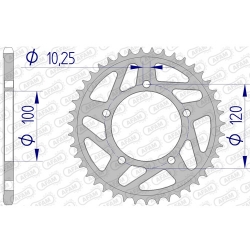 Kettenrad Aluminium