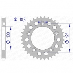Kettenrad Aluminium