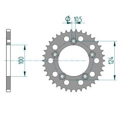 Kettenrad Aluminium